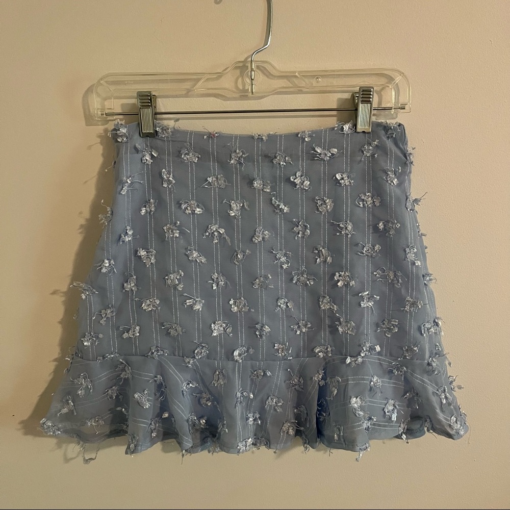 Blue Mini Skirt